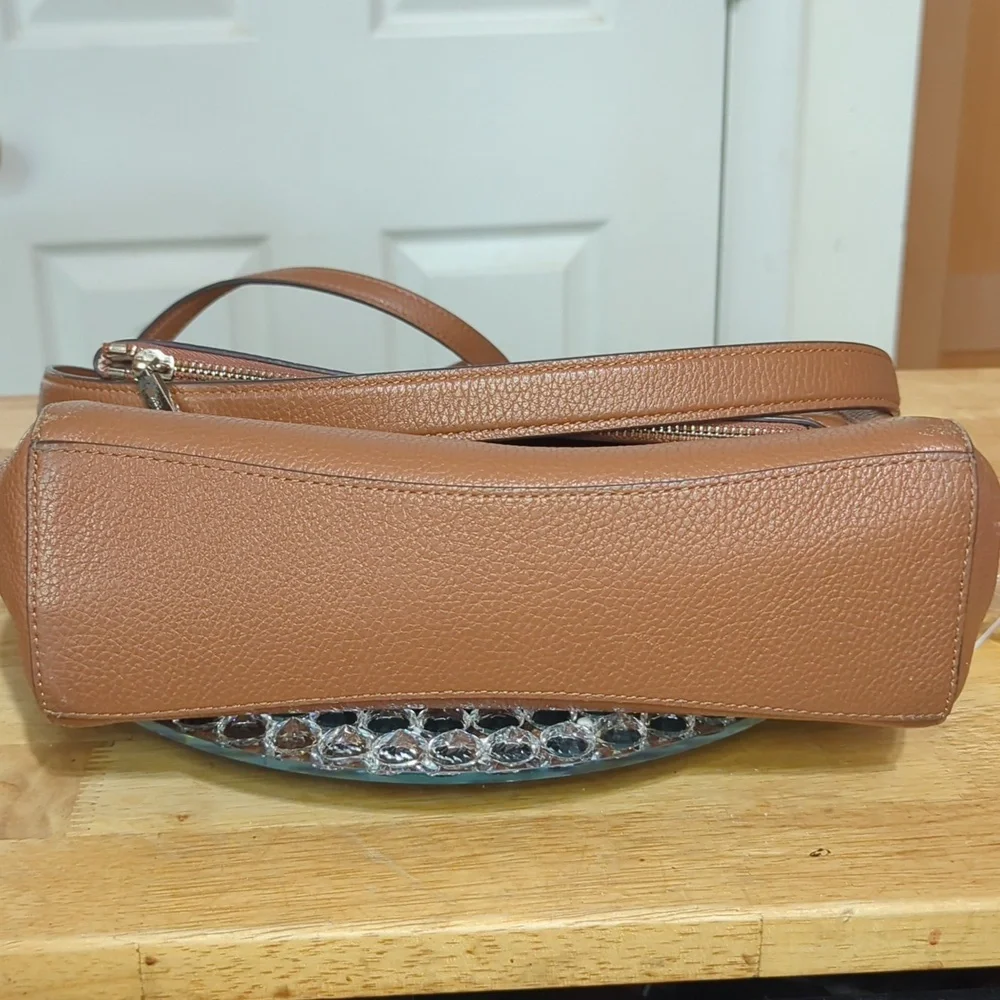Kate Spade Leila Medium Flap Shoulder Bag in Warm Gingerbread